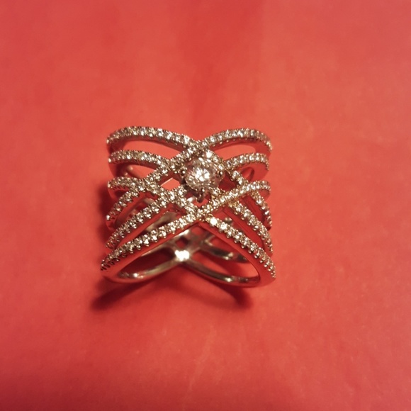 NWT 925 SS 6 Weave Strand Fashion Ring - Picture 4 of 6